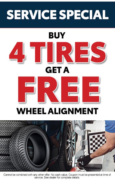 Buy 4 Tires Get A Free Wheel Alignment